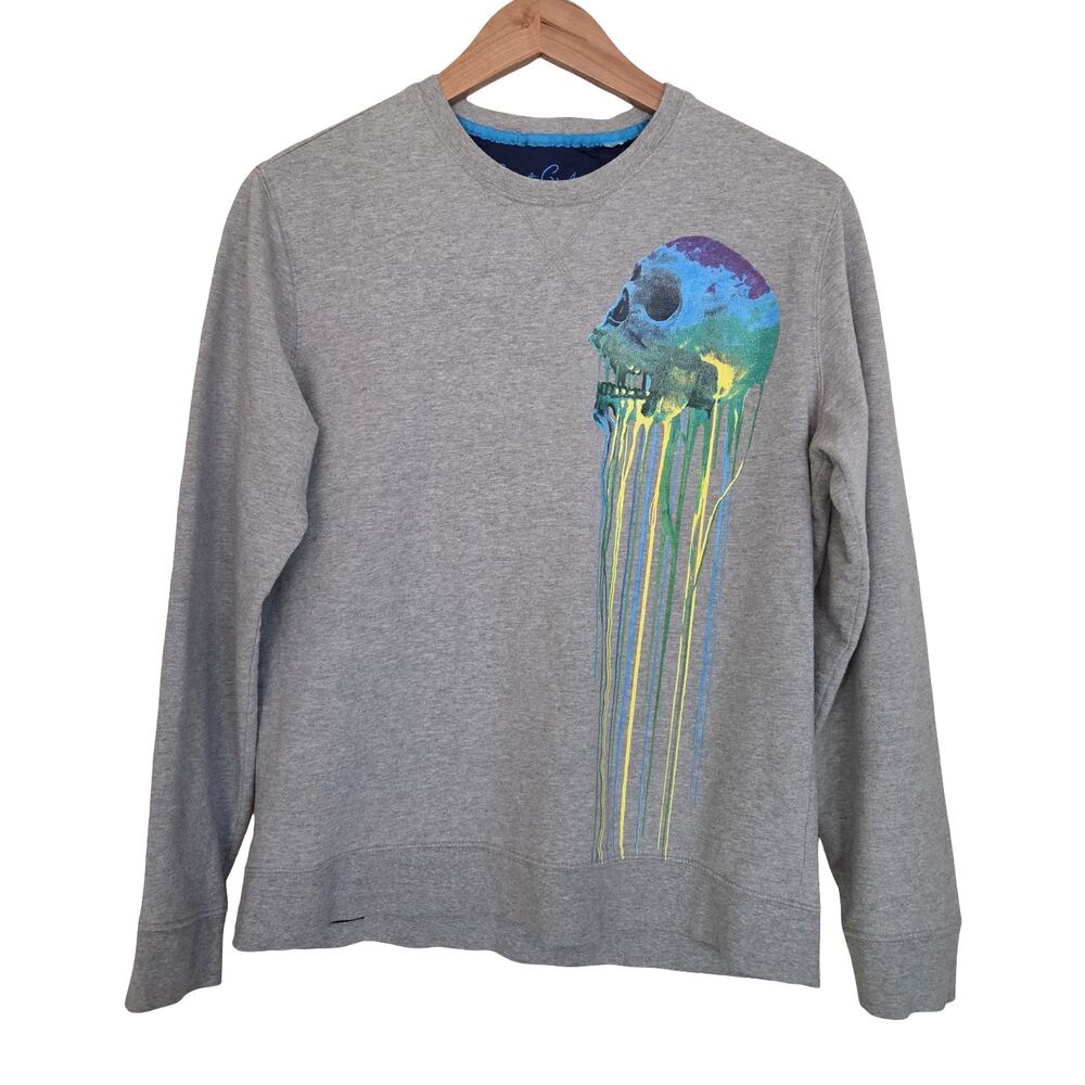 Robert Graham | Glegg Dripping Skull Graphic Sweatshirt Streetwear Art - No Size